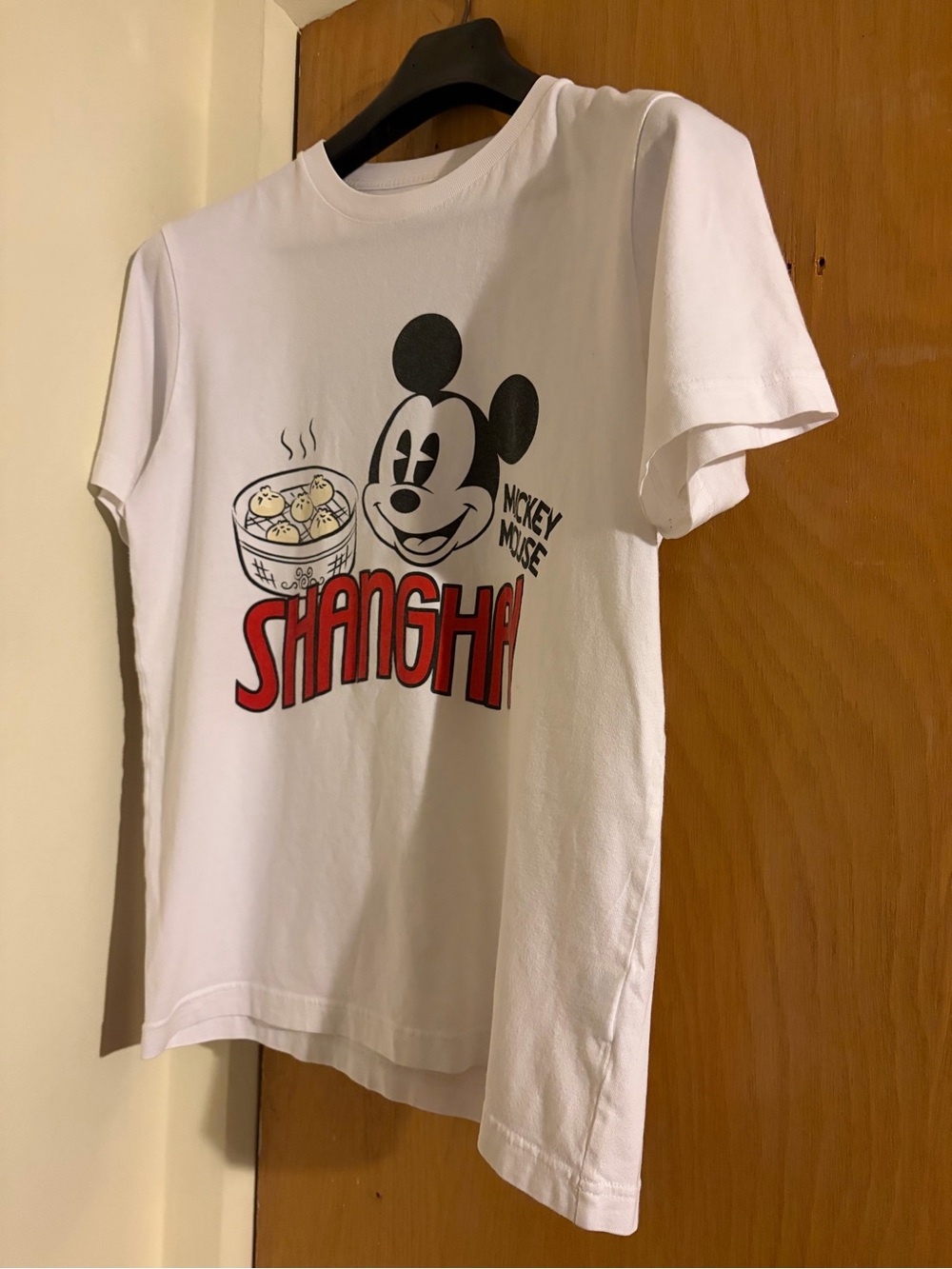 Women’s White Mickey Mouse Shanghai Graphic Tee